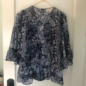 Flowy Michael Kors floral print top